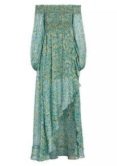 ASTR Katlynne Floral Off-The-Shoulder Maxi Dress