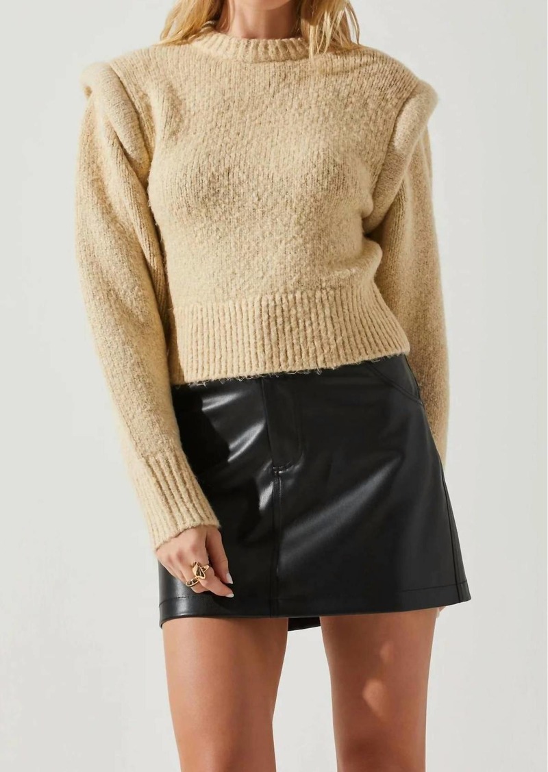 ASTR Luciana Sweater In Taupe