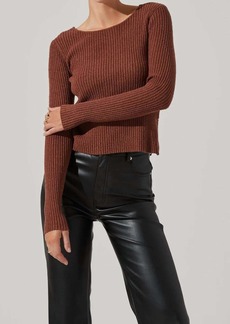 ASTR Lynette Sweater In Brown