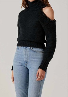 ASTR Lynn Embellished Sweater In Black