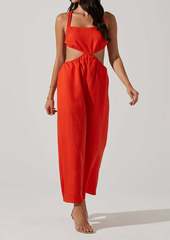 ASTR Marise Jumpsuit In Red