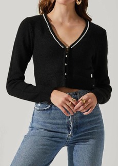 ASTR Melissa Cardigan Sweater In Black