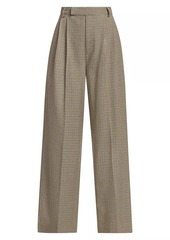 ASTR Milani Plaid Wide-Leg Trousers