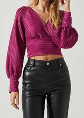ASTR Pernilla Pleated Top In Pink