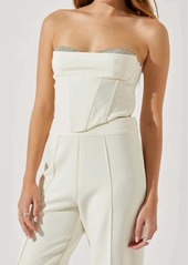 ASTR Shanna Corset Top In Ivory
