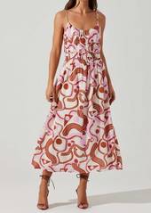 ASTR Suzy Dress In Abstract Print