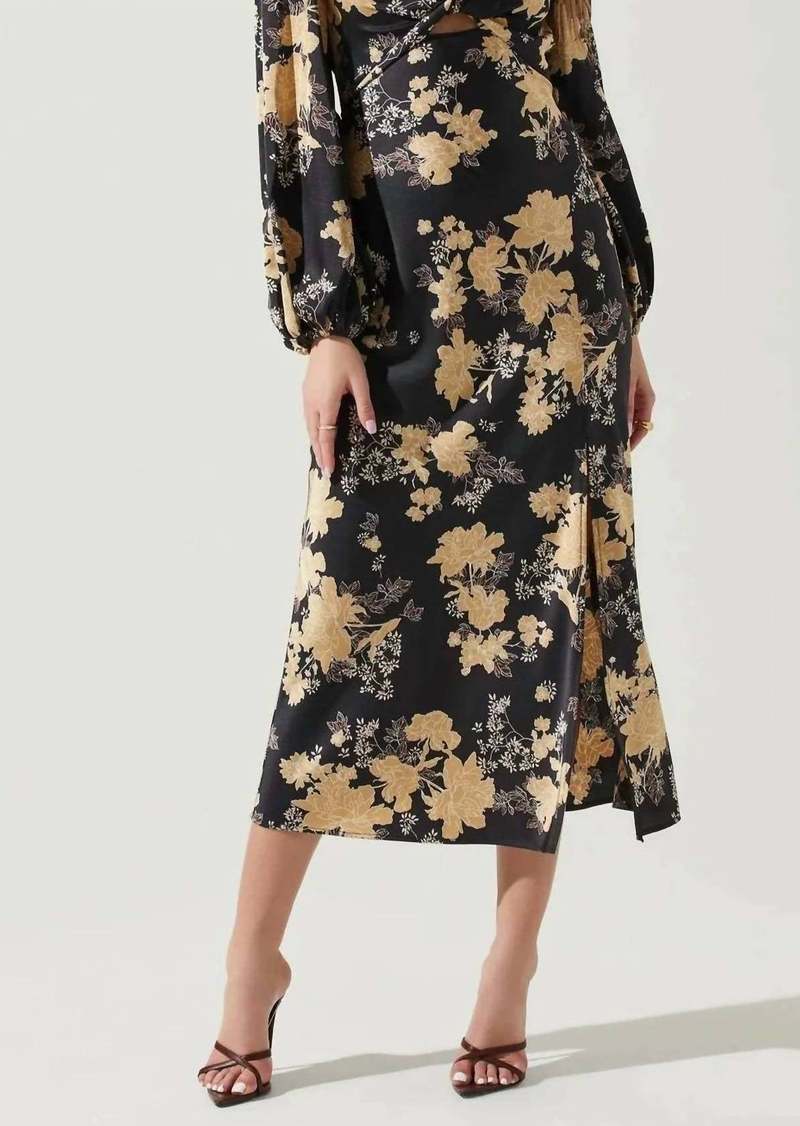 ASTR Suzy Floral Dress In Black