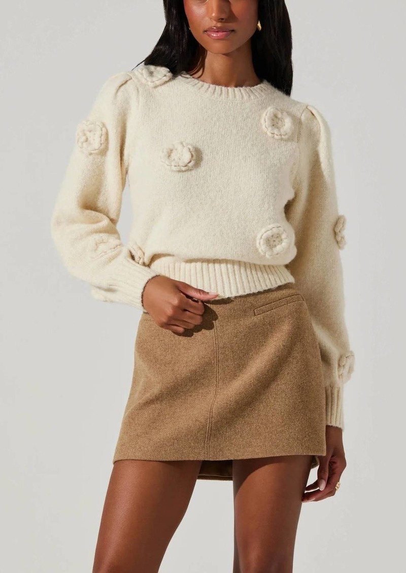 ASTR Wilessa Sweater In Cream