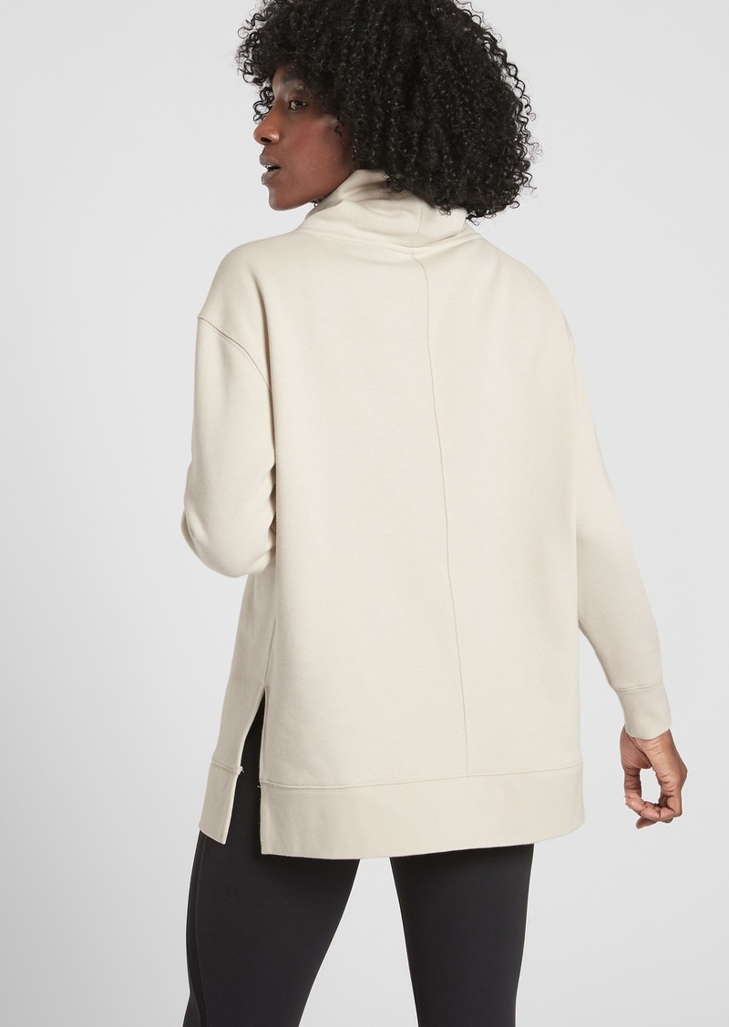 athleta sherpa funnel neck sweatshirt