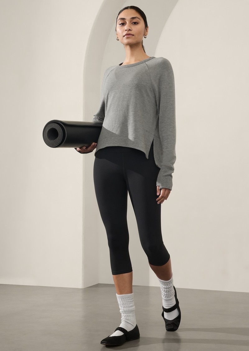 Athleta Coaster Luxe Recover High Hip Sweatshirt