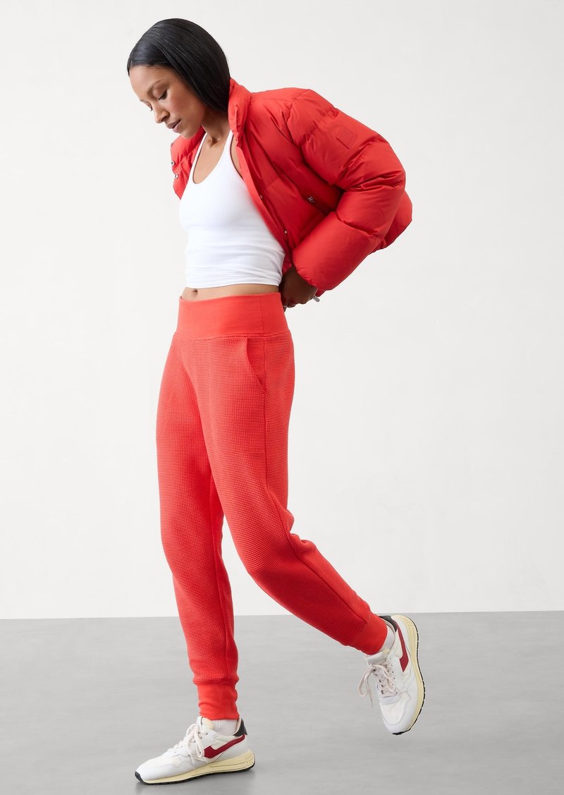 Athleta Coaster Luxe Waffle High Rise Jogger