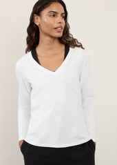 Athleta Essential Long V-Neck Top