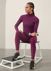 Athleta Flurry Half Zip Mock Neck Top