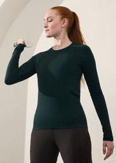 Athleta Flurry Seamless Crewneck Top