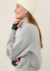 Athleta Forever Fleece 1/2 Zip High Hip Sweatshirt