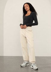 Athleta Forever Fleece High Rise Cargo Jogger