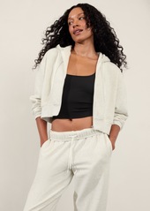 Athleta Forever Fleece Ultra Crop Full Zip