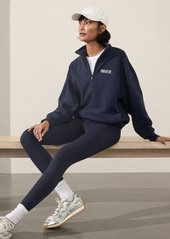 Athleta Logo Fleece 1/4 Zip Sweatshirt