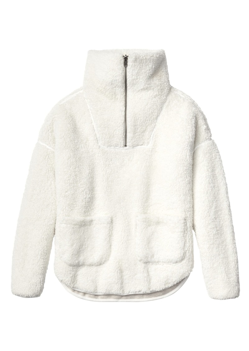 athleta sherpa funnel neck sweatshirt