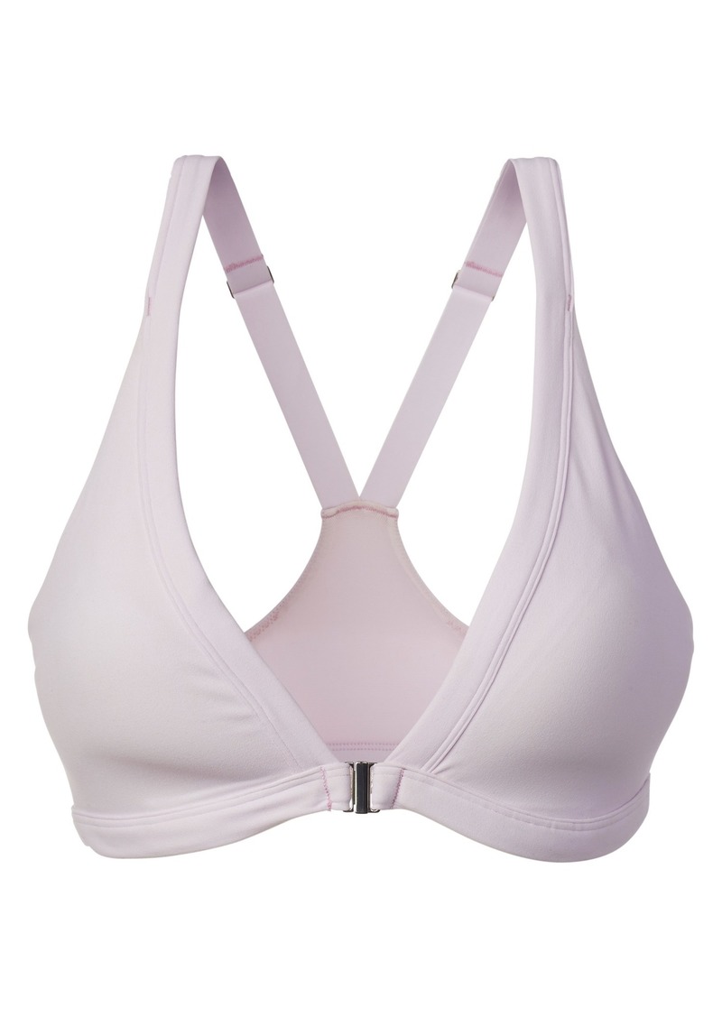 athleta front closure sports bra