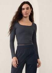 Athleta Signature Rib Square Neck Top