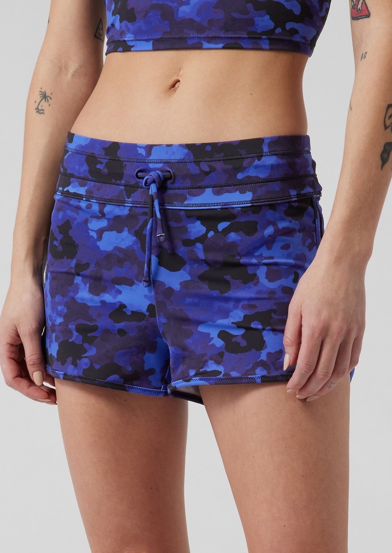 athleta surge printed swim short