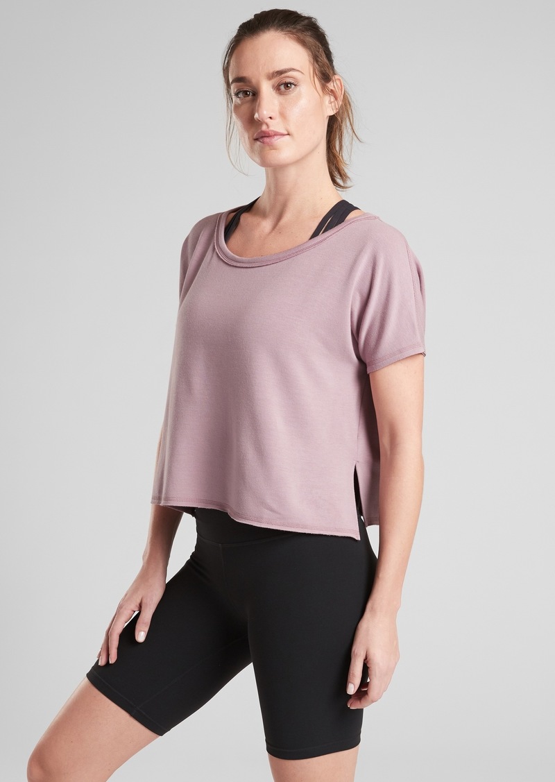 athleta crop sweatshirt