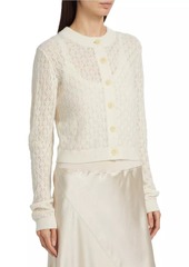 ATM Anthony Thomas Melillo Alpaca-Blend Textured Knit Cardigan