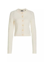 ATM Anthony Thomas Melillo Alpaca-Blend Textured Knit Cardigan