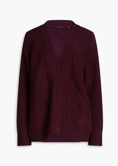 ATM ANTHONY THOMAS MELILLO - Cable-knit wool cardigan - Purple - XS