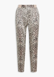 ATM ANTHONY THOMAS MELILLO - Cropped leopard-print silk tapered pants - Animal print - S