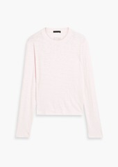 ATM ANTHONY THOMAS MELILLO - Distressed slub cotton-jersey top - Pink - XL
