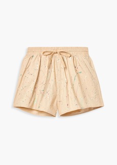 ATM ANTHONY THOMAS MELILLO - Painted cotton-poplin shorts - Neutral - L