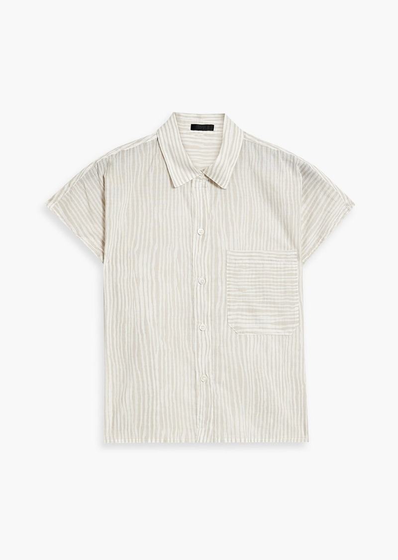 ATM ANTHONY THOMAS MELILLO - Striped cotton-voile shirt - Neutral - XS