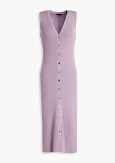 ATM ANTHONY THOMAS MELILLO - Ribbed merino wool midi dress - Purple - S