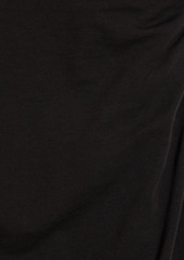 ATM ANTHONY THOMAS MELILLO - Ruched stretch-Pima cotton jersey mini dress - Black - XS