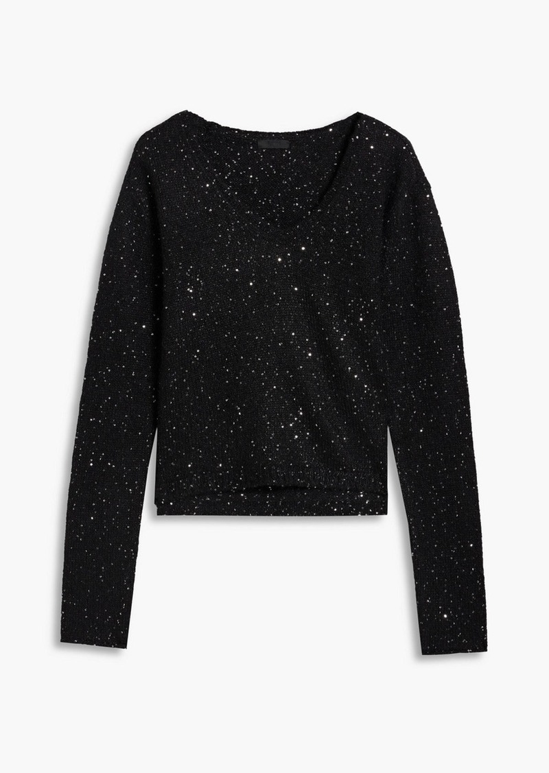 ATM ANTHONY THOMAS MELILLO - Sequin-embellished knitted sweater - Black - XS