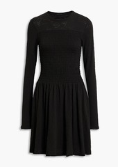 ATM ANTHONY THOMAS MELILLO - Shirred slub cotton-jersey mini dress - Black - L