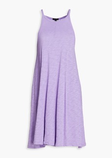 ATM ANTHONY THOMAS MELILLO - Slub cotton-jersey mini dress - Purple - L