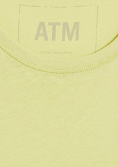 ATM ANTHONY THOMAS MELILLO - Slub cotton-jersey top - Green - M