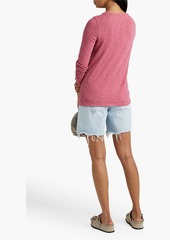 ATM ANTHONY THOMAS MELILLO - Distressed slub cotton-jersey top - Pink - XS