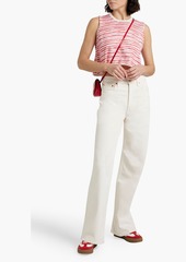 ATM ANTHONY THOMAS MELILLO - Cropped striped cotton and cashmere-blend top - Pink - XS