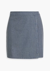 ATM ANTHONY THOMAS MELILLO - Striped cotton-jacquard mini skirt - Blue - US 4