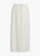 ATM ANTHONY THOMAS MELILLO - Striped silk-crepe midi skirt - White - M