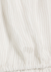ATM ANTHONY THOMAS MELILLO - Striped silk-crepe top - Gray - XS