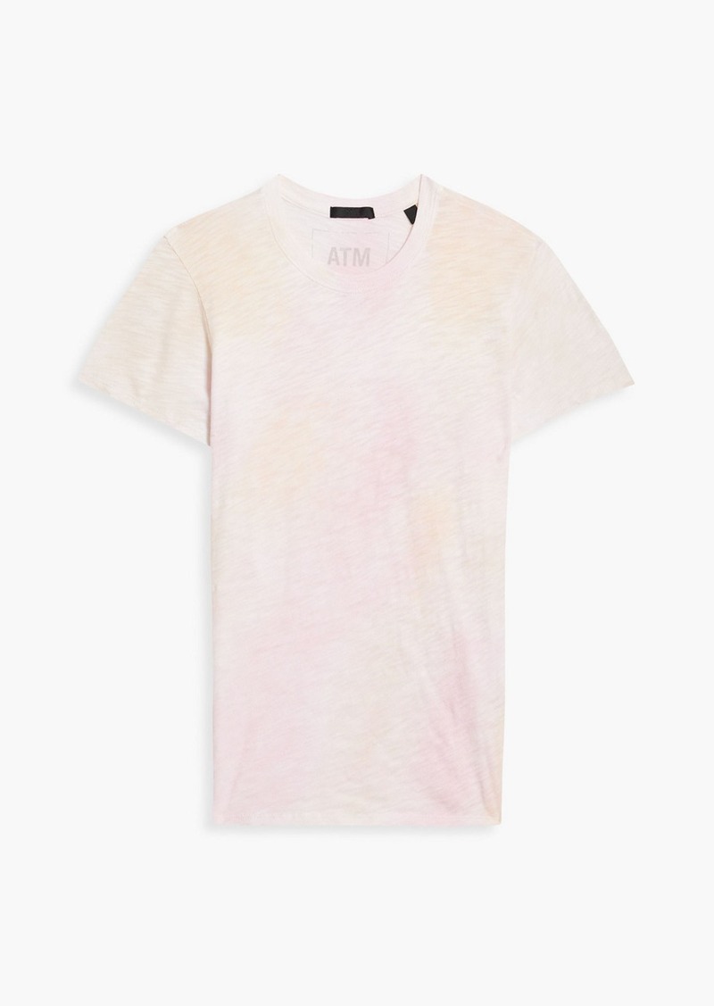 ATM ANTHONY THOMAS MELILLO - Tie-dyed slub cotton-jersey T-shirt - Pink - XS