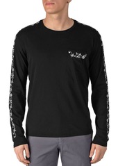 ATM Anthony Thomas Melillo Classic Cotton Floral Embroidered Long-Sleeve Tee