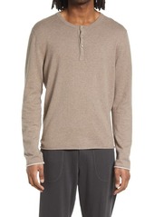 ATM Anthony Thomas Melillo Cotton & Cashmere Henley Sweater in Earth Combo at Nordstrom