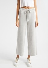 ATM Anthony Thomas Melillo Cotton & Cashmere Rib Wide Leg Pants