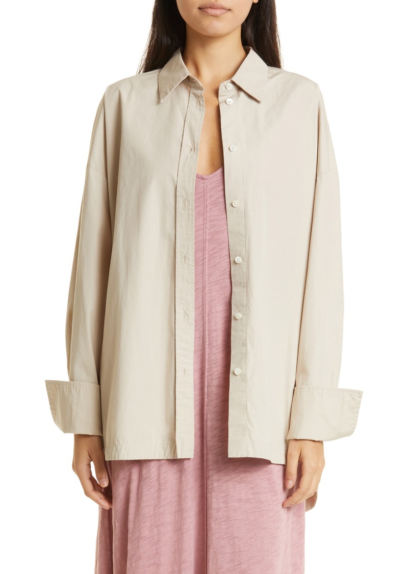 ATM Anthony Thomas Melillo Cotton Poplin Button-Up Shirt in Linen at Nordstrom Rack